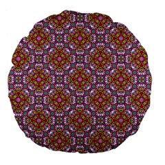 Pattern Mandala Seamless Large 18  Premium Flano Round Cushions by Maspions