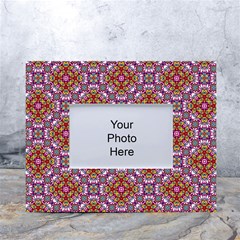 Pattern Mandala Seamless White Tabletop Photo Frame 4 x6 