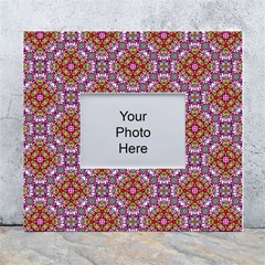 Pattern Mandala Seamless White Wall Photo Frame 5  X 7  by Maspions