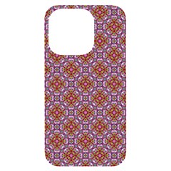 Pattern Mandala Seamless Iphone 14 Pro Black Uv Print Case by Maspions