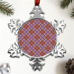 Pattern Mandala Seamless Metal Small Snowflake Ornament