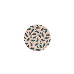 Background Palm Leaves Pattern 1  Mini Buttons