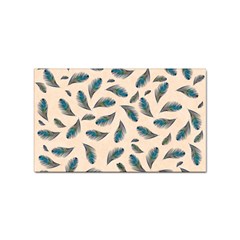 Background Palm Leaves Pattern Sticker Rectangular (10 Pack) by Maspions