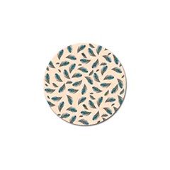 Background Palm Leaves Pattern Golf Ball Marker by Maspions