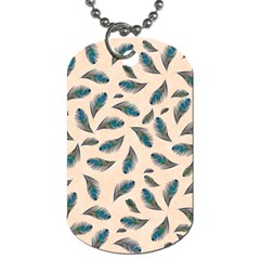 Background Palm Leaves Pattern Dog Tag (two Sides)