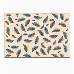 Background Palm Leaves Pattern Postcards 5  X 7  (pkg Of 10)