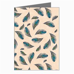 Background Palm Leaves Pattern Greeting Card