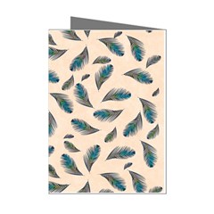 Background Palm Leaves Pattern Mini Greeting Cards (pkg Of 8)