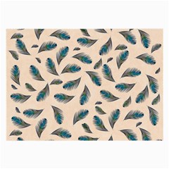 Background Palm Leaves Pattern Large Glasses Cloth (2 Sides)