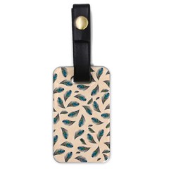 Background Palm Leaves Pattern Luggage Tag (one Side)