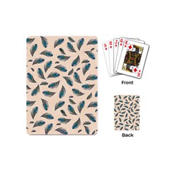 Background Palm Leaves Pattern Playing Cards Single Design (mini)