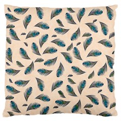 Background Palm Leaves Pattern Standard Premium Plush Fleece Cushion Case (one Side)