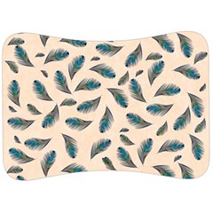 Background Palm Leaves Pattern Velour Seat Head Rest Cushion by Maspions