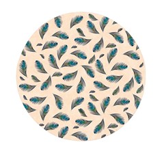 Background Palm Leaves Pattern Mini Round Pill Box by Maspions