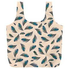 Background Palm Leaves Pattern Full Print Recycle Bag (xxxl)