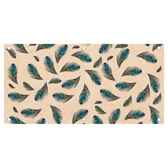 Background Palm Leaves Pattern Banner And Sign 4  X 2 