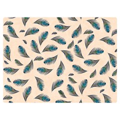 Background Palm Leaves Pattern Two Sides Premium Plush Fleece Blanket (baby Size)