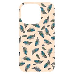 Background Palm Leaves Pattern Iphone 14 Pro Black Uv Print Case