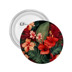 Tropical Flower Bloom 2 25  Buttons