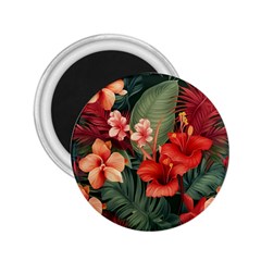 Tropical Flower Bloom 2 25  Magnets