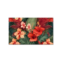 Tropical Flower Bloom Sticker (rectangular)