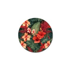 Tropical Flower Bloom Golf Ball Marker (10 Pack)