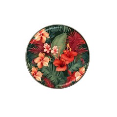 Tropical Flower Bloom Hat Clip Ball Marker (10 Pack)