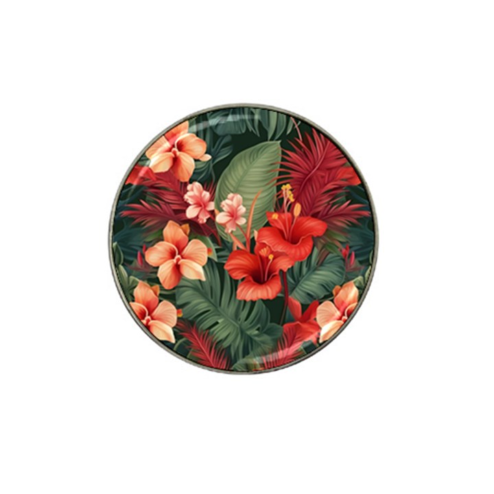 Tropical Flower Bloom Hat Clip Ball Marker (10 pack)