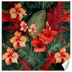 Tropical Flower Bloom Canvas 16  X 16 