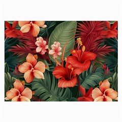 Tropical Flower Bloom Large Glasses Cloth