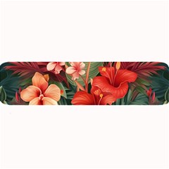 Tropical Flower Bloom Large Bar Mat by Maspions