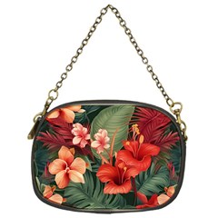 Tropical Flower Bloom Chain Purse (one Side)