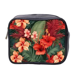 Tropical Flower Bloom Mini Toiletries Bag (two Sides)