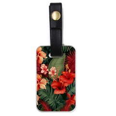 Tropical Flower Bloom Luggage Tag (one Side)