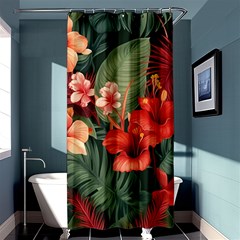 Tropical Flower Bloom Shower Curtain 36  X 72  (stall)  by Maspions