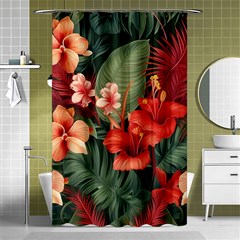 Tropical Flower Bloom Shower Curtain 48  X 72  (small)  by Maspions