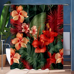 Tropical Flower Bloom Shower Curtain 60  X 72  (medium)  by Maspions