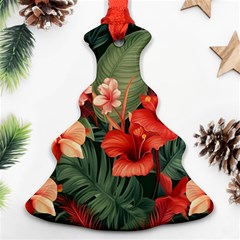 Tropical Flower Bloom Ornament (christmas Tree)  by Maspions