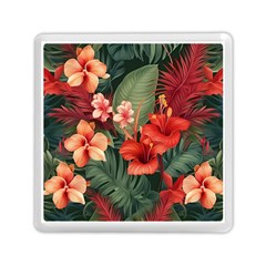 Tropical Flower Bloom Memory Card Reader (square)