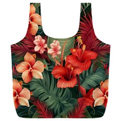 Tropical Flower Bloom Full Print Recycle Bag (xxl)