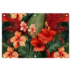 Tropical Flower Bloom Banner And Sign 6  X 4 