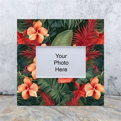 Tropical Flower Bloom White Box Photo Frame 4  X 6  by Maspions