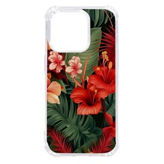 Tropical Flower Bloom Iphone 14 Pro Tpu Uv Print Case by Maspions