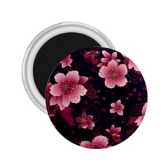 Flower Sakura Bloom 2 25  Magnets by Maspions