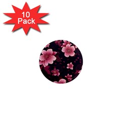 Flower Sakura Bloom 1  Mini Magnet (10 Pack)  by Maspions