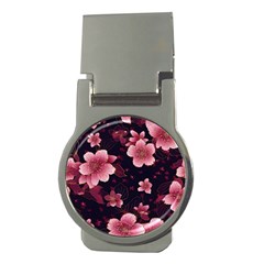 Flower Sakura Bloom Money Clips (round) 