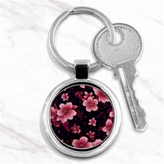 Flower Sakura Bloom Key Chain (round) by Maspions