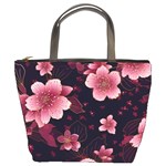 Flower Sakura Bloom Bucket Bag Front