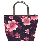 Flower Sakura Bloom Bucket Bag Back