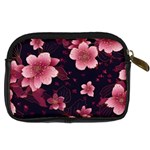 Flower Sakura Bloom Digital Camera Leather Case Back